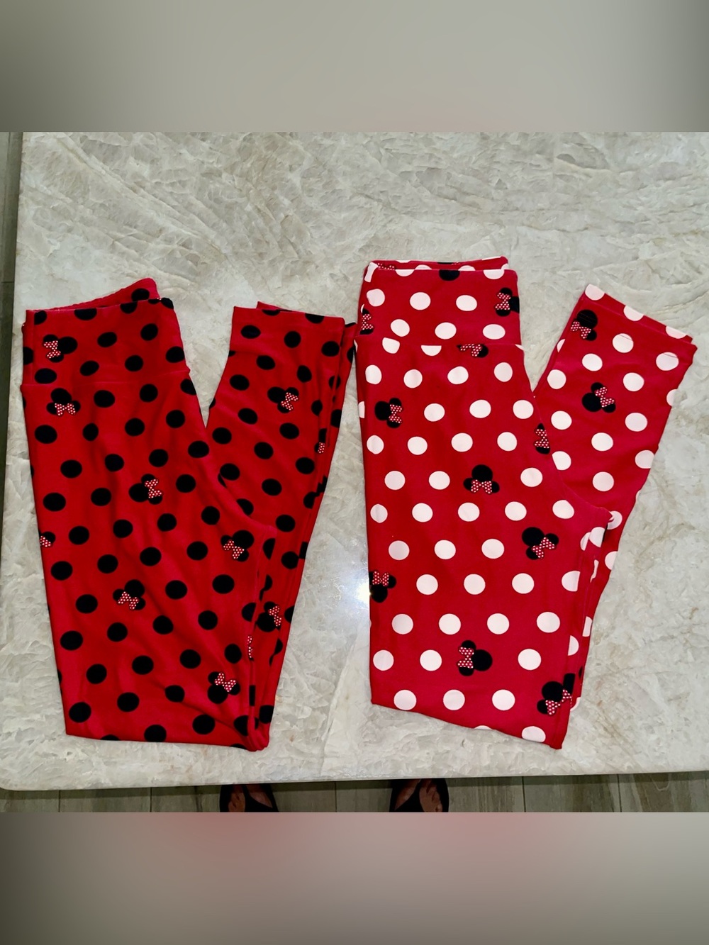 2 Pairs of LulaRoe Disney leggings (One size)